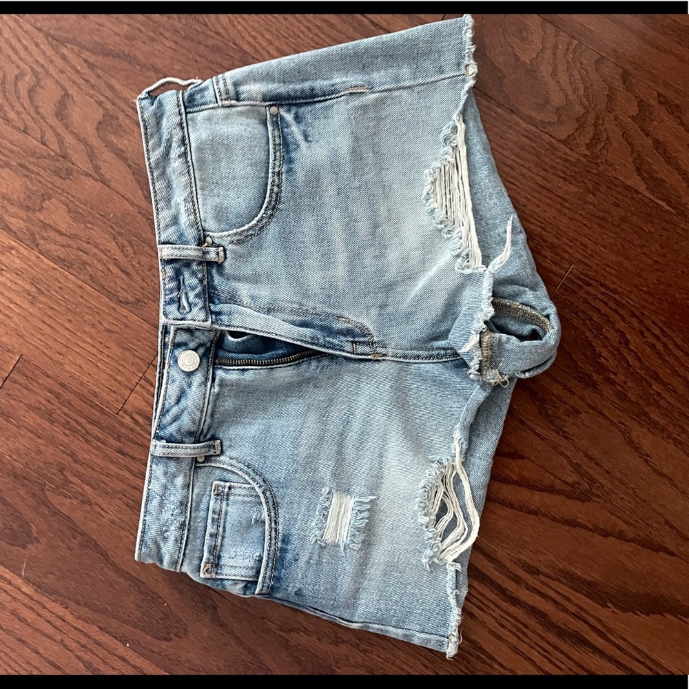Pacsun High Rise Festival Denim Shorts